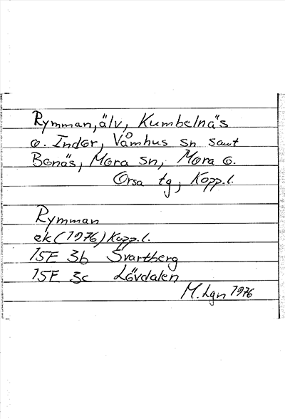 Bild på arkivkortet för arkivposten Rymman