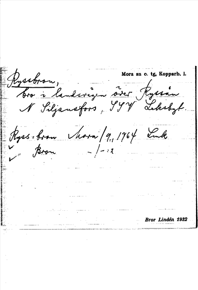 Bild på arkivkortet för arkivposten Ryssbron