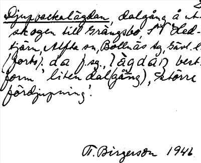 Bild på arkivkortet för arkivposten Djupbackalägdan
