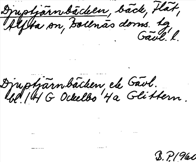 Bild på arkivkortet för arkivposten Djuptjärnbäcken