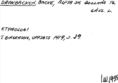 Bild på arkivkortet för arkivposten Drakbacken