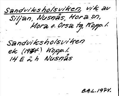 Bild på arkivkortet för arkivposten Sandviksholsviken
