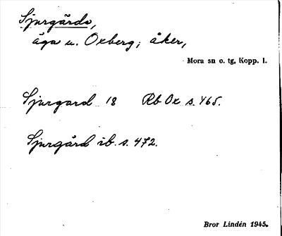 Bild på arkivkortet för arkivposten Sjurgärde