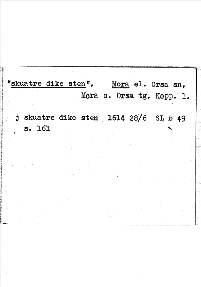 Bild på arkivkortet för arkivposten »skuatre dike sten»