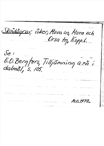 Bild på arkivkortet för arkivposten Skådågrav