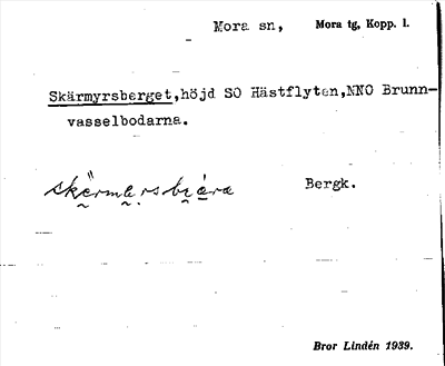 Bild på arkivkortet för arkivposten Skärmyrsberget