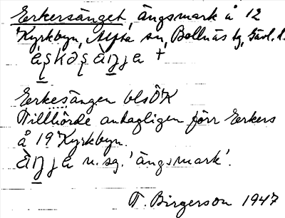 Bild på arkivkortet för arkivposten Erkersänget