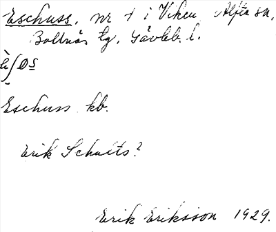 Bild på arkivkortet för arkivposten Eschuss