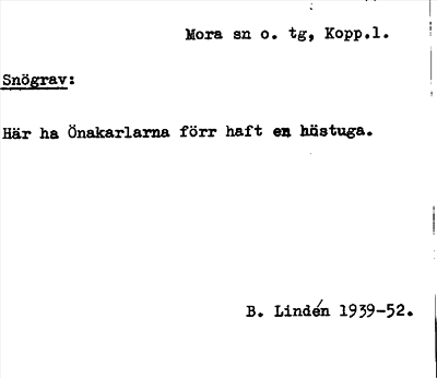 Bild på arkivkortet för arkivposten Snögrav