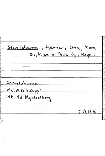 Bild på arkivkortet för arkivposten Stenlokarna