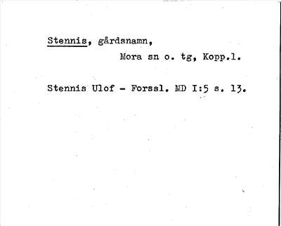 Bild på arkivkortet för arkivposten Stennis