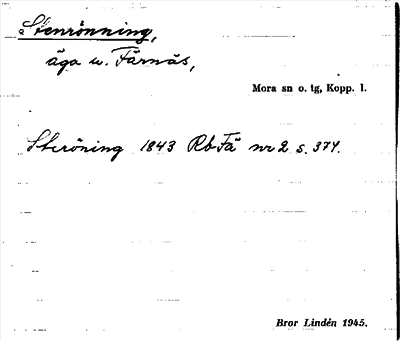 Bild på arkivkortet för arkivposten Stenrönning