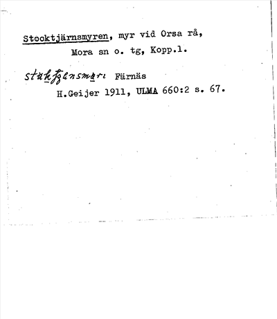 Bild på arkivkortet för arkivposten Stocktjärnsmyren