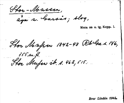 Bild på arkivkortet för arkivposten Stor-Mussen