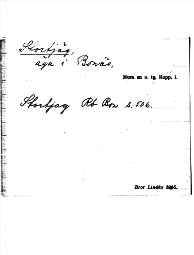 Bild på arkivkortet för arkivposten Stortjäg