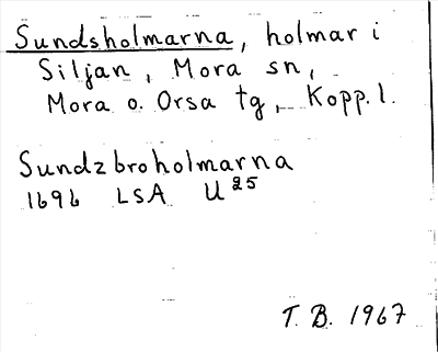Bild på arkivkortet för arkivposten Sundsholmarna