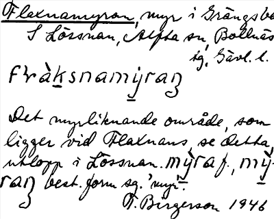 Bild på arkivkortet för arkivposten Flaxnamyran