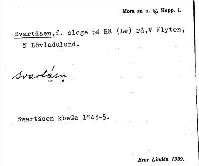 Bild på arkivkortet för arkivposten Svartåsen