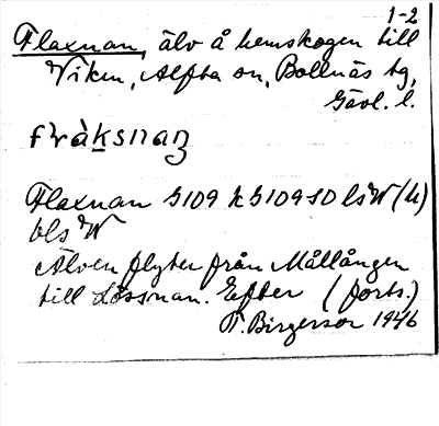 Bild på arkivkortet för arkivposten Flaxnan