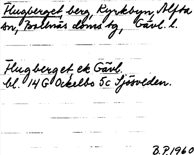 Bild på arkivkortet för arkivposten Flugberget