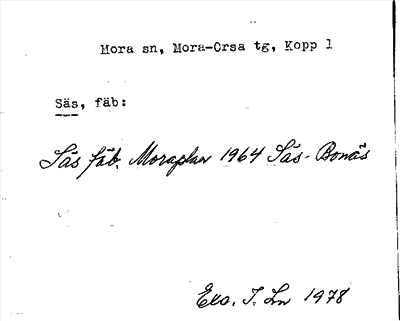 Bild på arkivkortet för arkivposten Säs