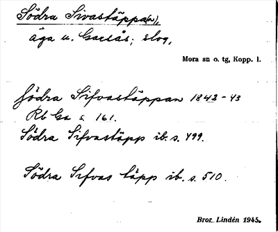 Bild på arkivkortet för arkivposten Södra Sivastäppa(n)