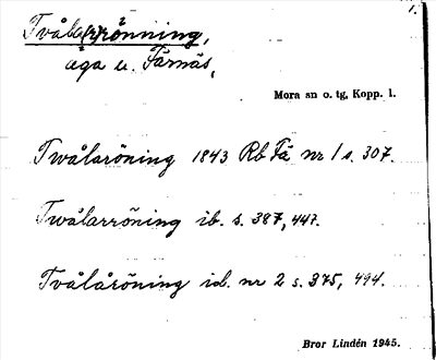 Bild på arkivkortet för arkivposten Tvåla(r)rönning
