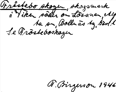 Bild på arkivkortet för arkivposten Fråstebo skogen