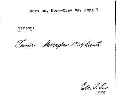 Bild på arkivkortet för arkivposten Tämsan