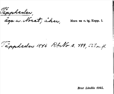 Bild på arkivkortet för arkivposten Täppheden