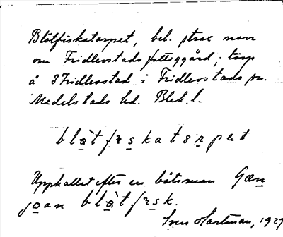 Bild på arkivkortet för arkivposten Blötfiskatorpet