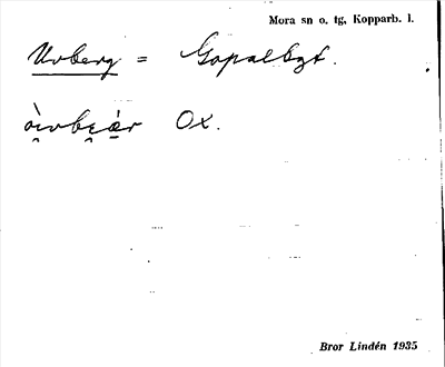 Bild på arkivkortet för arkivposten Uvberg