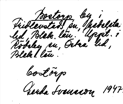 Bild på arkivkortet för arkivposten Boetorp