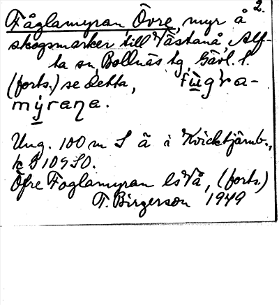 Bild på arkivkortet för arkivposten Fågelmyran, Övre