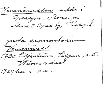 Bild på arkivkortet för arkivposten Vensnäsudden
