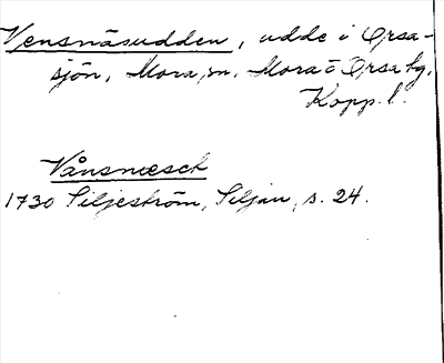 Bild på arkivkortet för arkivposten Vensnäsudden