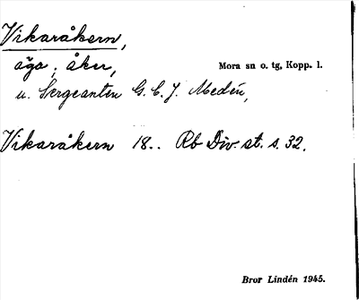 Bild på arkivkortet för arkivposten Vikaråkern