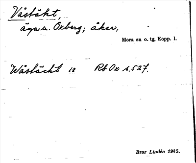 Bild på arkivkortet för arkivposten Våstäkt