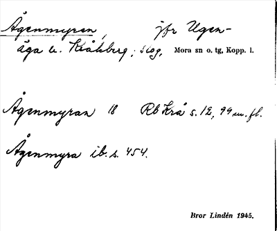 Bild på arkivkortet för arkivposten Ågenmyran