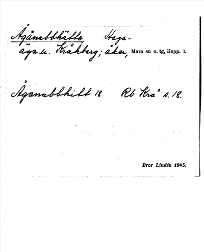 Bild på arkivkortet för arkivposten Ågånabbkätte