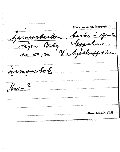 Bild på arkivkortet för arkivposten Åjsmorsbacken