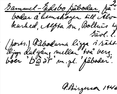 Bild på arkivkortet för arkivposten Gammel-Edsbo fäbodar