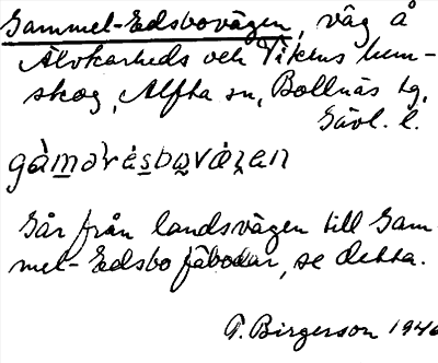 Bild på arkivkortet för arkivposten Gammel-Edsbovägen