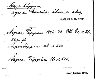 Bild på arkivkortet för arkivposten Äspentäppan
