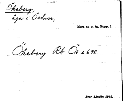 Bild på arkivkortet för arkivposten Ökeberg