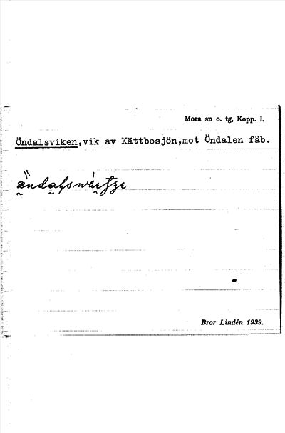 Bild på arkivkortet för arkivposten Öndalsviken