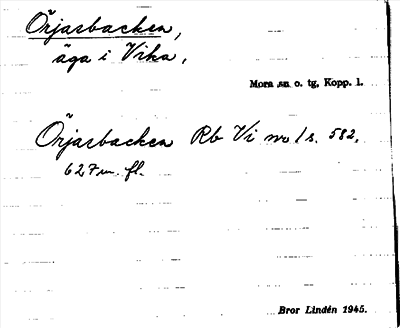 Bild på arkivkortet för arkivposten Örjasbacken