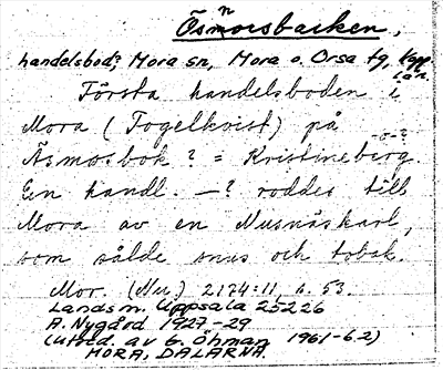 Bild på arkivkortet för arkivposten Ösnorsbacken