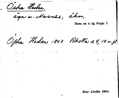 Bild på arkivkortet för arkivposten Östra Heden