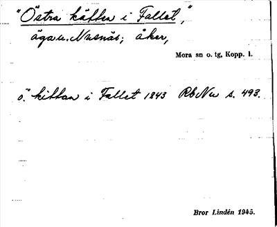Bild på arkivkortet för arkivposten »Östra kätten i Fallet»